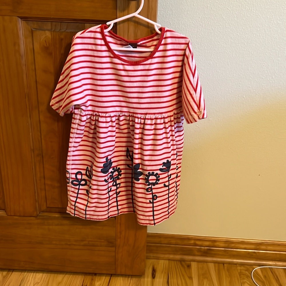 Tea Collection Striped Floral Tunic Top